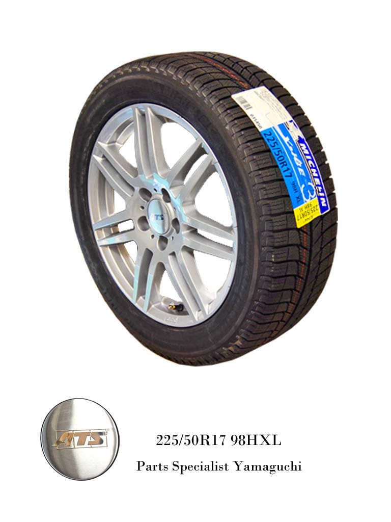 ベンツ Cクラス スタッドレスタイヤセット ミシュラン 225/50/R17 ...